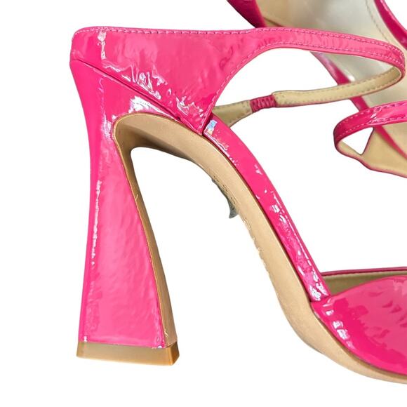 Schutz Dover Mule Hot Pink Patent Barbiecore 9.5B - Picture 4 of 13
